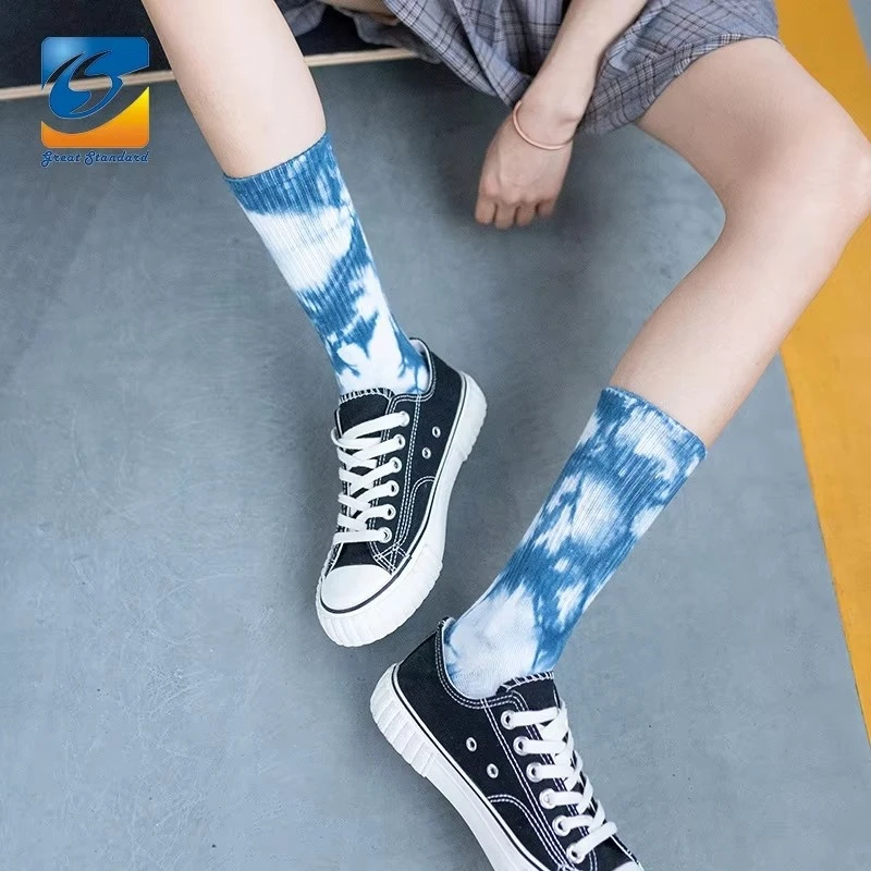 Colorful Novelty Tie Dye Sports Socks Soft Cotton Sports Socks best